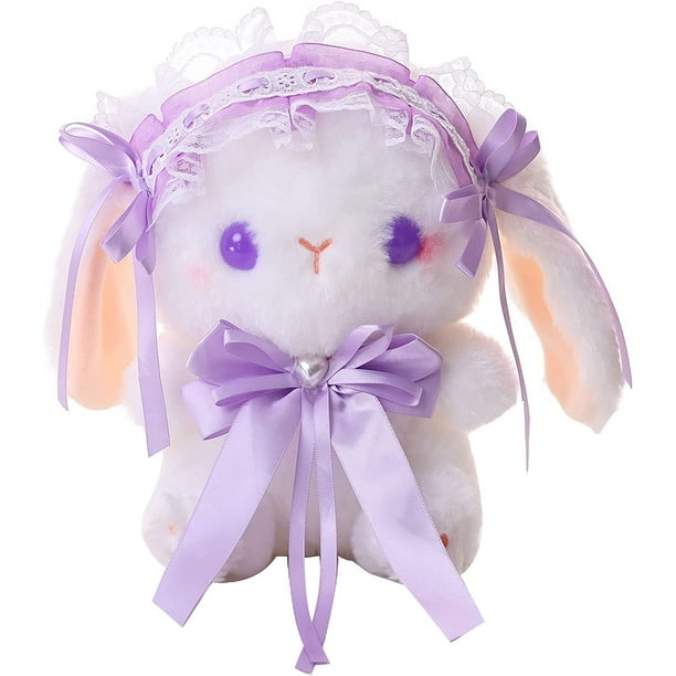 Stuffed Animal Doll Plush Toys, Plushie Animal Toys, Cute Plush Animals,  Lolita Bunny 9 Inches, Children's Gifts Rabbit (Purple) 