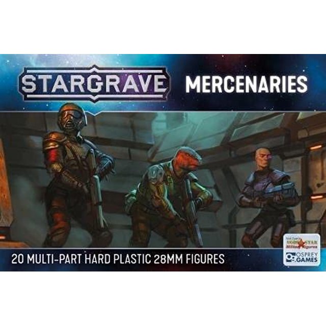 Juego de Mesa Mercenarios Stargrave CMON con Miniaturas de Ciencia Ficción 28 mm
