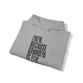 thumbnail image 4 of Papa New Grandpa Fathers Day Grandfather Hoodie, Gifts, Hooded Sweatshirt, 4 of 4