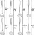 thumbnail image 2 of Chenggu 8-piece flower coffee teaspoon stainless steel sugar spoon tea party flower fancy tableware set stirring stick creative stirring teaspoon 8 different patterns, 2 of 7