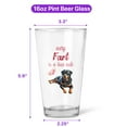 thumbnail image 5 of Every Fart is Love Note Rottweiler Guilty Face Happy Valentine's 16oz Pint Beer Glass Mug Rottie Dog Lover Gifts Idea Beer Glasses Cup - 01016, 5 of 5