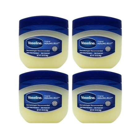 Vaseline Petroleum Jelly Original 1.75 oz Jar (4-Packs)