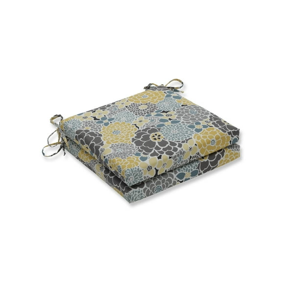 Pillow Perfect Outdoor/Indoor Lois Vapor Squared Corners Seat Cushion 20x20x3 (Set of 2)