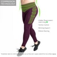 thumbnail image 3 of Rainbeau Curves Basic Compression Legging, Women's Plus Plum 18/20, 3 of 3