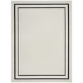 thumbnail image 2 of Nourison Essentials Indoor/Outdoor Ivory/Black 10' x 14' Area Rug, (10x14), 2 of 9