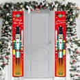 thumbnail image 1 of Merry Christmas Door Banners, 12x72" Front Door Welcome Nutcracker Xmas Porch Hanging Banners for Home Wall Holiday Party, 1 of 6