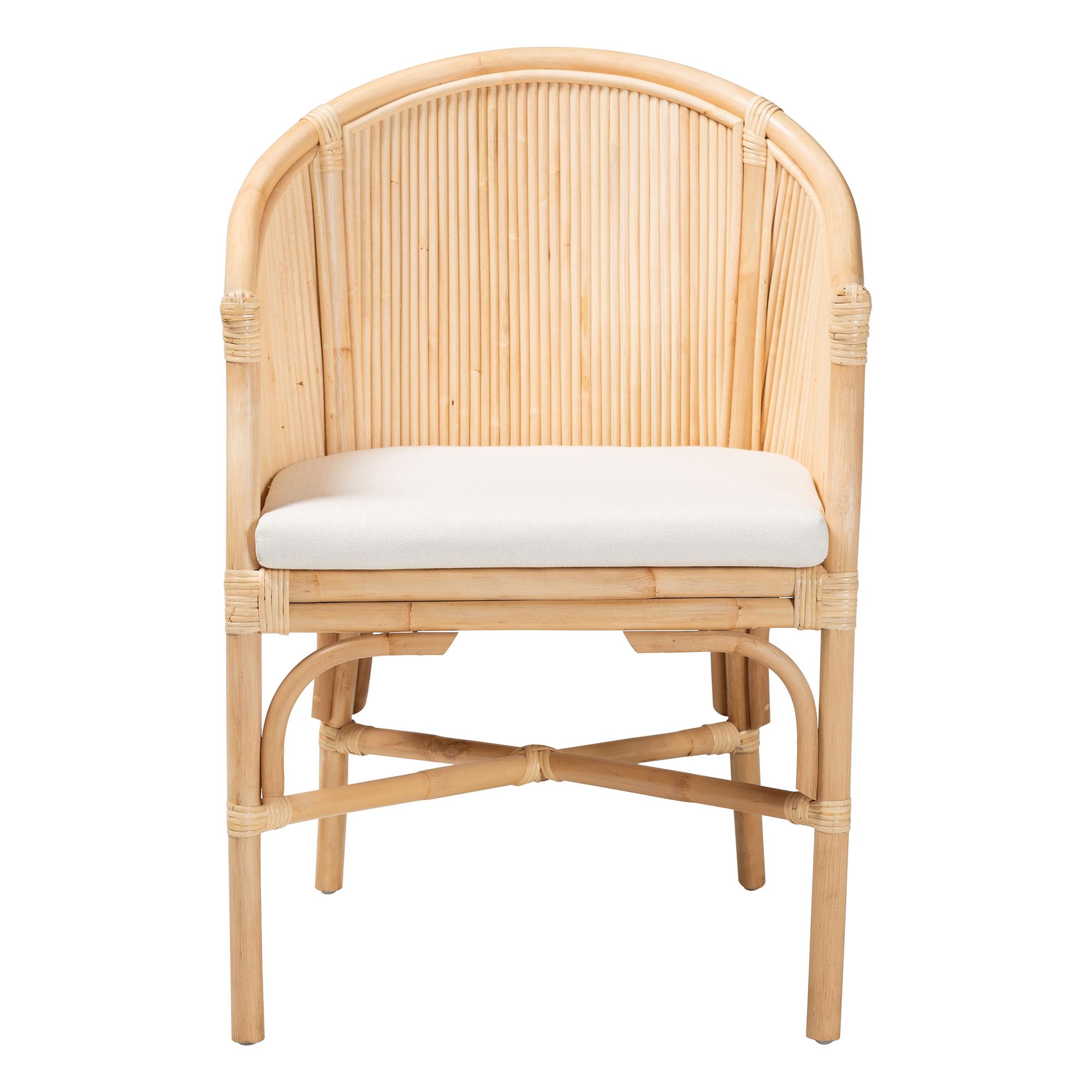 bali & pari Hollis Boho Dining Chair, Natural