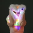 thumbnail image 6 of Mightlink Women LED Light Up Faux Fur Animal Ears Hood Hat with Scarf Festival Supply, 6 of 7