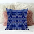 thumbnail image 4 of Amrita Sen Designs  26 x 26 in. Sephalina Paisley Leaves Broadcloth Indoor & Outdoor Zippered Pillow - Navy Blue, 4 of 6