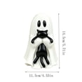 thumbnail image 3 of Tuvgenk Cute Ghost With Black Cat Resin Figurines Halloween Mini Decor Statues For Tabletop And Shelf Ornament, 3 of 6