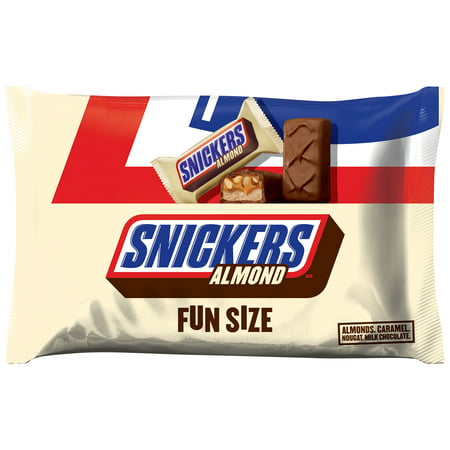 UPC 040000151258 product image for Snickers Almond Fun Size Chocolate Candy Bars, 10.23 Ounce | upcitemdb.com