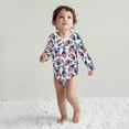 Cotton Baby Onsies, USA flag American football cool Long Sleeve Unisex