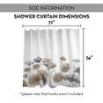 thumbnail image 7 of Creative Products Gray Beige Painted Flowers 71x74 Shower Curtain, 7 of 7