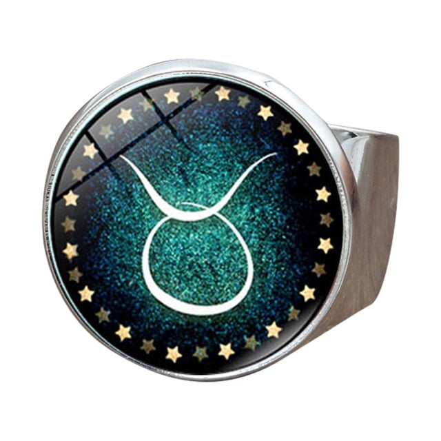 Anillos para mujer, regalos para mujer, diseño único luminoso, apertura de doce anillos, regalo para mujer, anillo