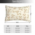 thumbnail image 2 of Fotbe Funny Pigs Funda de Almohada Decorativa Estilo Occidental, Lujo en Algodón, Fundas para Almohadas King, Cojín Estampado para Decoración del Hogar-20"x30", 2 of 6