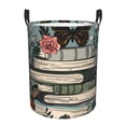 thumbnail image 6 of Picia Vintage Art Butterfly Flower Large Laundry Basket, Waterproof, Freestanding Laundry Hamper, Collapsible Tall Clothes Hamper with Extended Handles-Medium, 6 of 8