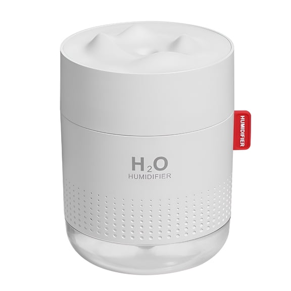 HIBIBUD Plants Humidifier,Silent Portable Humidifier,500Ml Quiet Air Humidifier with Two Adjustable Mist Mode and with Night Light,Waterless Auto-Off Humidifier for Plants