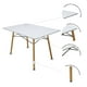 thumbnail image 4 of Set de Comedor Oslo Mundo In Melamina 120 Blanco 4 sillas Frankfurt Turquesa, 4 of 5