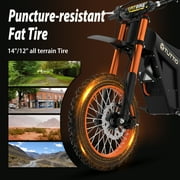 TUTTIO Soleil 01 2000W Adult Electric Dirt Bike, 48V Full Suspension Off-Road E-Motorcycle for Uphill Riding