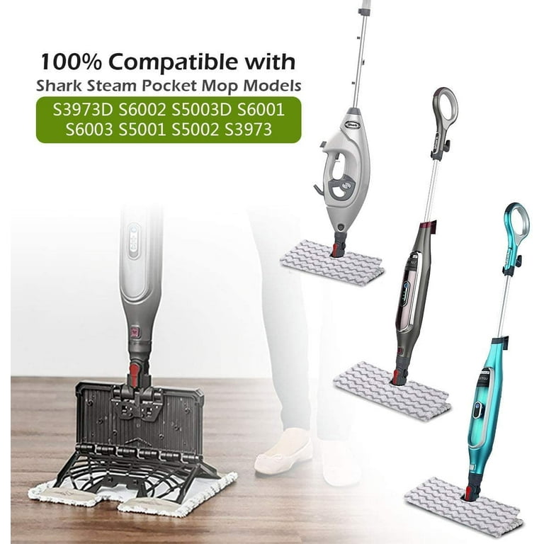 3 Pcs Pro Washable Cleaner Refills - Steam Mop Pads for 3 Pcs Pro Washable Cleaner Refills - Steam Mop Pads for