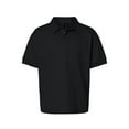 thumbnail image 5 of Gildan Youth DryBlend Jersey Polo, Short Sleeve Shirt, Classic Fit, Black, Sizes S-XL, Pack 1, 5 of 7