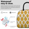 thumbnail image 3 of Obrewu Yellow Modern Art Geometric Lunch Bag for Adult, Insulated, Leakproof, Oxford Cloth, 3 of 7