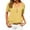 #_002Saffron, variant on Hogleaql Short Sleeve Blouses for Women Soft Neck Blouse Dressy Solid Color Relaxed Fit Loose Outfits Red XL