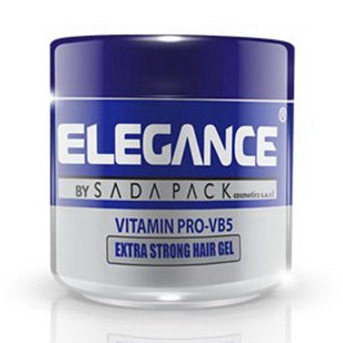 Elegance by Sada Pack Extra Strong Hair Gel with Vitamin Pro VB5, 8.8