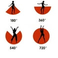 thumbnail image 2 of Women'S Long Paso Doble Flamenco Ballroom Tango Wrap Skirt Stage Performance Dancewear Self Tie Up, 2 of 2