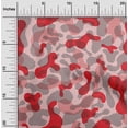 thumbnail image 2 of oneOone Cotton Poplin Twill Red Fabric Abstract Dress Material Fabric Print Fabric By The Yard 56 Inch Wide, 2 of 5