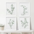 thumbnail image 2 of PixonSign Framed Green Forest Leaf Variety Wall Art, Set of 4 Nature Wilderness Wall Decor Prints, Botanical Floral Wall Décor, Adhesive Canvas Poster, Modern Art Decorative - 12"x16" White, 2 of 5