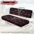 thumbnail image 6 of Yuyamidu Deer UTV Seat Cover Pink American Flag Mule Bench Seat Cover Full Protection Outdoor UTV Seat Accessories for Kawasaki Mule 2009-2024 4000 4010, 6 of 6