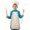 Yellow Brown Mushroom, variant on Red Mushroom Frog Light Pattern Kids Aprons for Girls and Boys,Adjustable Neck Strap Toddler Aprons for Kids Cooking Baking