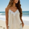 thumbnail image 2 of Wdddd Women's Summer Style Sleeveless Tank Top Casual Blouse Beige XL, 2 of 5