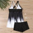 thumbnail image 5 of Busydd Tankini Swimsuits for Women Plus Size Swimwear S-5XL Trendy Flowy V Neck Swim Suits Two Piece Tankini Bathing Suits for Women with Boyshorts, 5 of 8