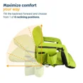 thumbnail image 2 of Reclining Stadium Seat Waterproof Foldable Camping Chair6 Adjustable Reclining Positions Extra Thick Padding Wide Back SupportPortable Outdoor Chair for Sports, 2 of 6