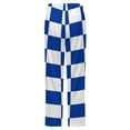 thumbnail image 6 of Kentucky Checkerboard Blue And White Winter Female Pants Flannel High Waist Women Pants Lady Warm Straight Leg Plush Trousers, 6 of 7