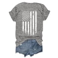 thumbnail image 6 of TODOZO Hot Sale!! Baseball Shirt for Women Baseball Mom Shirt Baseball Letter Graphic Tee Game Day Short Sleeve Tops American Flag Shirts for Women Grey S, 6 of 6