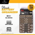 thumbnail image 2 of Elitra Home Ultimate Battery Storage Organizer, Holds 104 Batteries, Clear, 2 of 7
