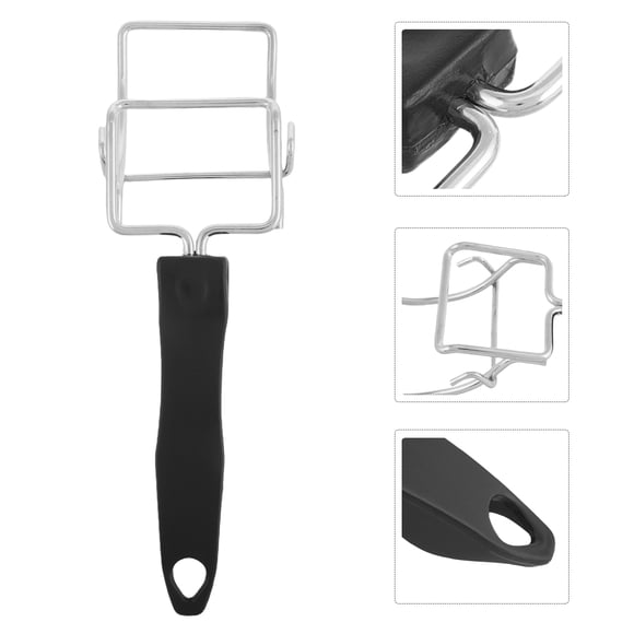 BRIGHTFUFU Pot Pan Gripper Hot Plate Gripper Chrome Plating For Cooking Enthusiasts 1Set