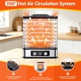 thumbnail image 6 of TNTANTS Food Dehydrator, 8 Trays Electric Dehydrator with Adjustable 48H Timer & 95-176℉ Temperature Control, Dehydrator for Food and Jerky, Fruits, Veggies, Pet Treats, 6 of 11