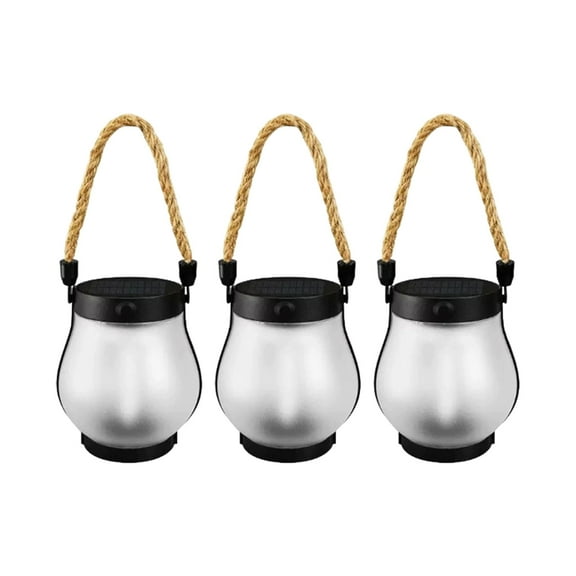 3-Pack Solar Flame Lights - Two Modes, Rechargeable Waterproof Garden Torches for Pathway/Patio/Yard Decor