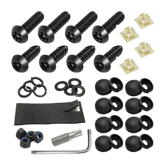 MELIVO Anti Theft Auto Security License Plate Screws Accessories Screw