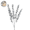 Silver C, variant on Artificial Metallic Rose Flower Stems with Flexible Stems for Elegant Home Decor, Wedding Centerpieces, and Party Arrangements in Modern Style