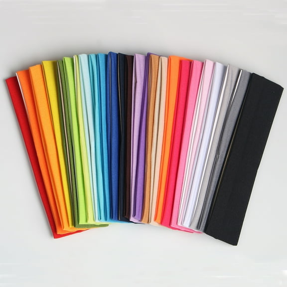Yoga Sports Headbands for Women Man Girls,25PCS,Soft Elastic Stretch Athletic Headbands for Running Workout