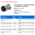 thumbnail image 2 of A/C Compressor - Compatible with 2003 - 2009 GMC C7500 Topkick 2004 2005 2006 2007 2008, 2 of 2