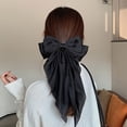 thumbnail image 1 of 1 Unids Big Bow Pein Barrettes Hugo Big Bow Peluquería Arcos clip de pelo Elegante Negro, 1 of 9