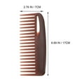 thumbnail image 3 of HLONK Detangling Afro Hair Comb Set  3Pcs Brown Wide Comb for Thick Thin Curly Hair, 3 of 7