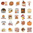 thumbnail image 4 of 50 Pcs Thanksgiving Stickers Happy Thanksgiving Stickers for Water Bottles Envelopes Scrapbooking, Thanksgiving Decorations, Fall Stickers for Kids Teens Adults, 4 of 12