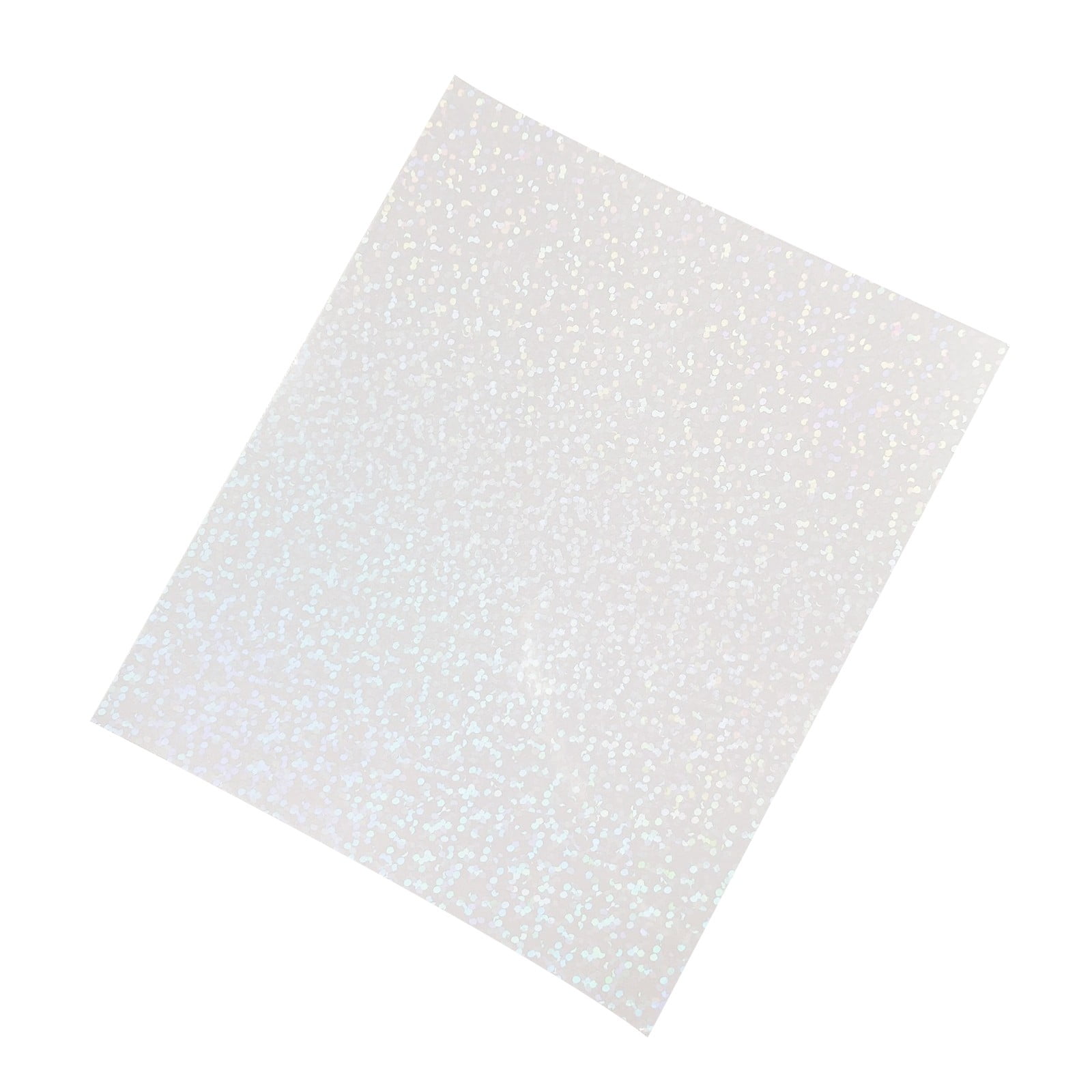 Holographic Sticker Paper 24 Sheets Transparent Holographic Laminate Vinyl Sheets Self Adhesive 8.5x11 Inch Clear Overlay Lamination Sticker Film for Stickers DIY Crafts Dots Patterns 